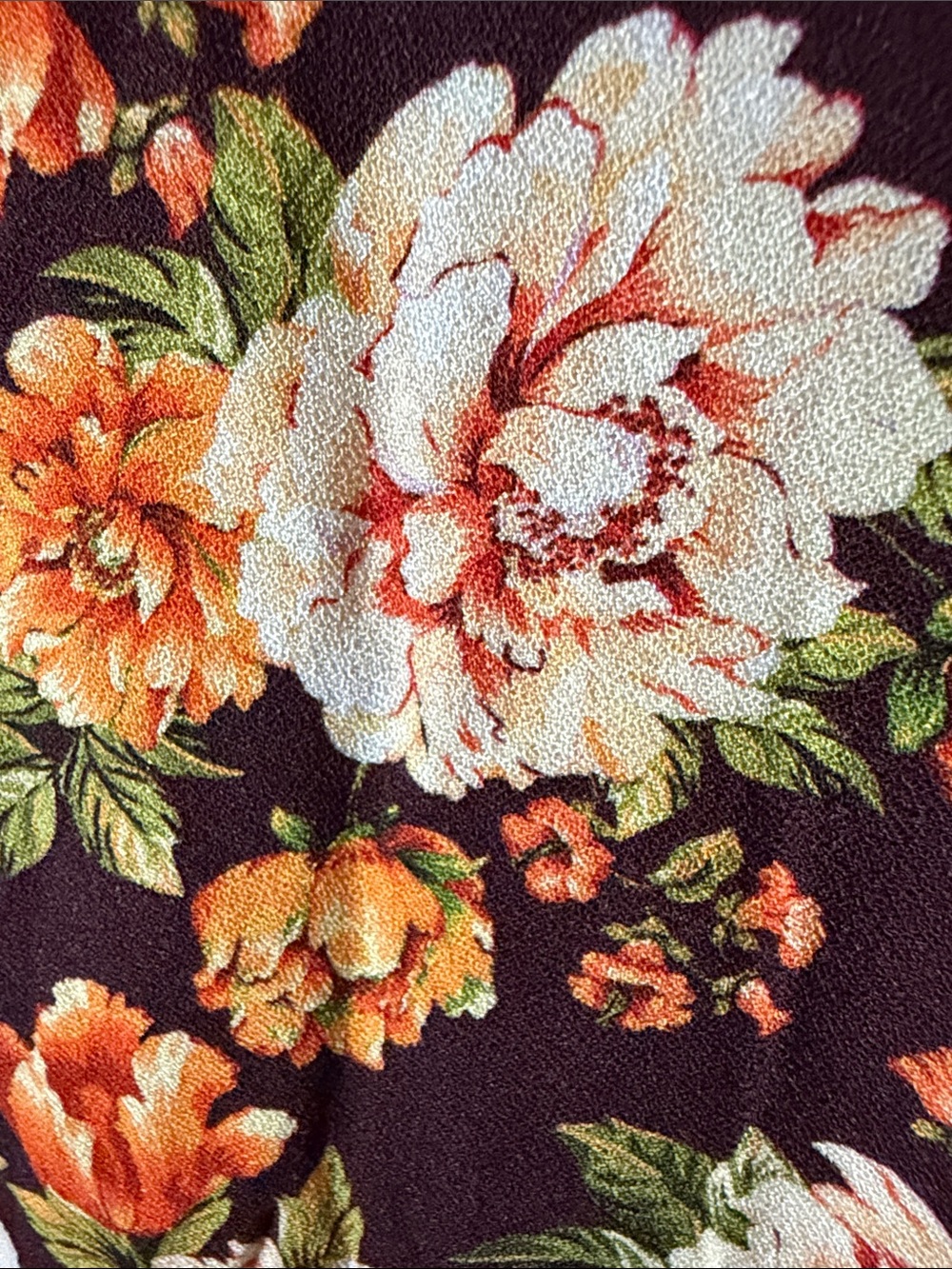 Farm Rio - Skirt - Floral Autumn Colors - Hi Lo Hem - size MED - EUC - Picture 10 of 12